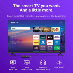 Roku 43" Select Series 4K HDR Smart Roku TV with Roku Voice Remote