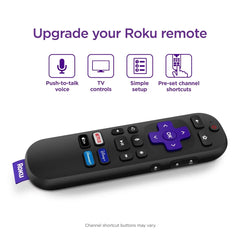 Roku Voice Remote (Official) for Roku Players, Roku Audio, and Roku TV: Infrared & RF Control