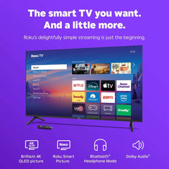 Roku 55" Select Series 4K QLED HDR Smart Roku TV with Voice Remote