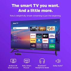 Roku 50" Select Series 4K QLED HDR Smart Roku TV with Voice Remote