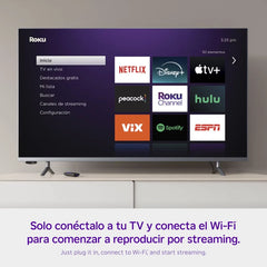 Roku Express (Spanish Edition) HD Streaming Device with VIX Premium: Wi-Fi & Voice Assistant