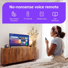 Roku 40" Select Series 1080p Full HD Smart Roku TV with Voice Remote Streaming Live Local News, Sports, & Movies