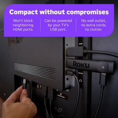 Roku Streaming Stick Plus 2025 4K and HDR Streaming Device with Voice Remote - Free and Live TV Access: Wi-Fi Connectivity, HDMI Compatibility